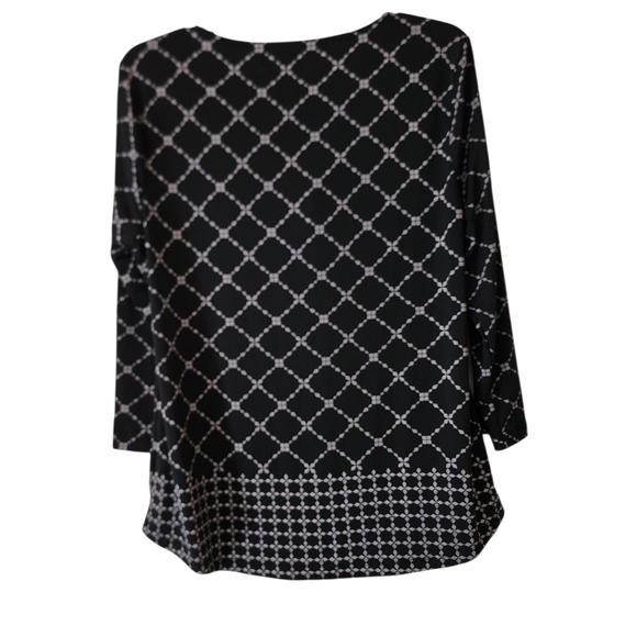 Liz Clairborne Career 3/4 Sleeve Blouse Size Large - Picture 3 of 5